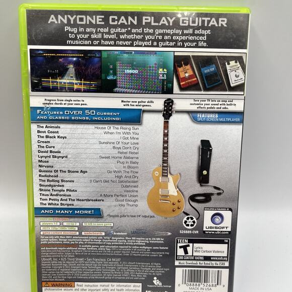 Rocksmith Xbox 360 Tested & Working CIB - Picture 7 of 8
